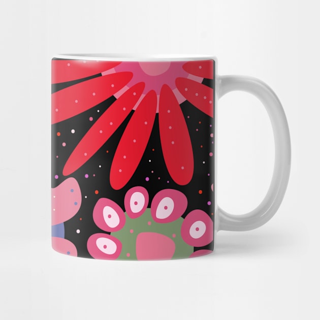 Floral pattern - beautiful floral design - floral illustration by Boogosh